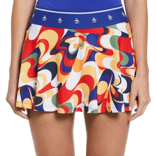 Penguin Retro Abstract Print Skirt - Image 3