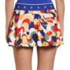 Penguin Retro Abstract Print Skirt
