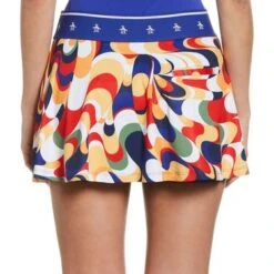 Penguin Retro Abstract Print Skirt