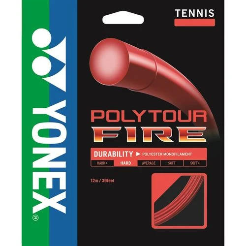 Yonex Poly Tour Fire 125 16L Red Tennis String